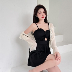 Bộ đồ bơi hai mảnh phối ren mỏng gợi cảm hợp thời trang quyến rũ