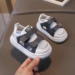 Giày sandal kiểu dáng thể thao thoáng khí phong cách Hàn Quốc dành cho bé trai và bé gái