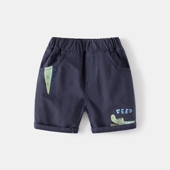 Quần short kaki in hoạt hình cá sấu cho bé trai