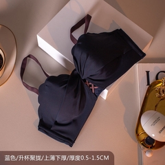 Bộ đồ lót nữ thiết kế đơn giản, áo đan chéo đường viền lượn sóng thời trang