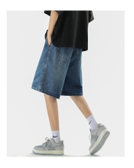 Quần short jean nam dây rút phù hợp thời trang năng động