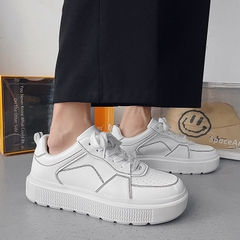 Giày sneaker nam kiểu ulzzang phối họa tiết đơn giản