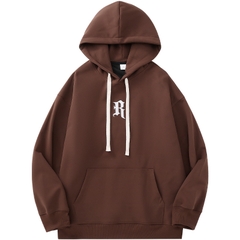 Áo hoodie unisex dài tay in chữ phong cách thời trang trung tính