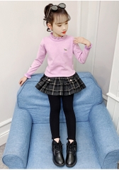 Quần legging giả váy có lớp nhung dày thời trang kiểu dáng mới dành cho bé gái