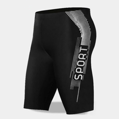 Quần bơi dáng lửng in chữ SPORTS thoáng khí dành cho nam