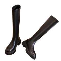Giày boots Martin nữ co giãn cao tới đầu gối phiên bản Hàn Quốc