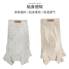 Quần lót boxer nam in hình kẻ sọc chất cotton mềm mại siêu bền