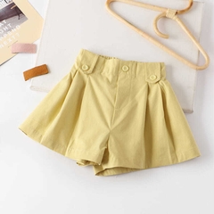 Quần short thể thao ống rộng vải cotton kiểu dáng mỏng phong cách thời trang Hàn Quốc dành cho bé gái