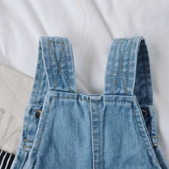 Quần yếm jean hai dây kiểu dáng mới dành cho bé gái