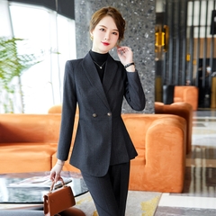 Bộ đồ vest cao cấp thiết kế ôm dáng, tà áo xếp ly một bên thời trang