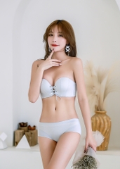 Bộ đồ lót nữ thiết kế dây rút phía trước nâng ngực, không có vòng thép