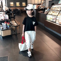 Quần lửng ống rộng thiết kế kiểu dáng thời trang dành cho bé gái