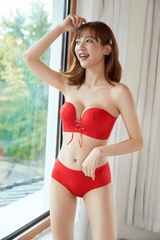 Bộ đồ lót nữ thiết kế dây rút phía trước nâng ngực, không có vòng thép