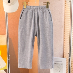 Quần lửng vải cotton co giãn kiểu dáng thể thao vận động dành cho bé gái