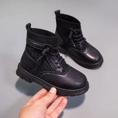 Giày boot Martin UNMUN đế mềm phong cách Hàn Quốc mới cho bé gái