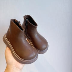 Giày boot cổ thấp cao cấp đế mềm phong cách Hàn Quốc đơn giản cho bé gái
