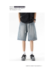 Quần short jean nam dây rút phù hợp thời trang năng động