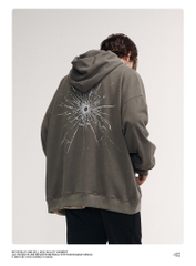 Áo hoodie OVDY unisex len lông in chữ cao cấp