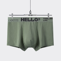 Quần lót boxer nam cạp chun in chữ cỡ lớn