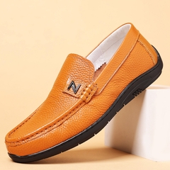 Giày da bò kiểu dáng slip-on công sở dành cho nam