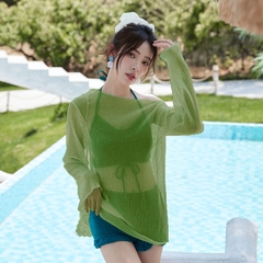 Bộ đồ bơi ba mảnh thời trang Hàn Quốc quyến rũ dành cho nữ