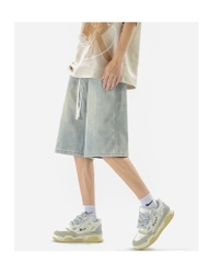 Quần short jean nam dây rút phù hợp thời trang năng động