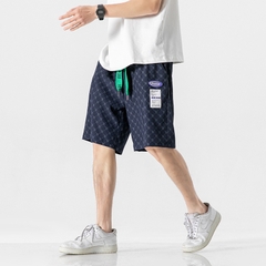 Quần short nam họa tiết caro chéo hợp thời trang