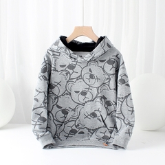 Áo khoác hoodie in hình gấu dễ thương dành cho bé trai