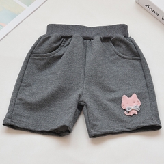 Quần short kiểu dáng thể thao in họa tiết mèo dễ thương dành cho bé gái