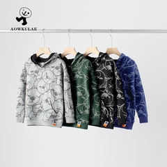 Áo khoác hoodie in hình gấu dễ thương dành cho bé trai