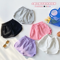Quần ngắn vải cotton phong cách Hàn Quốc dành cho bé gái