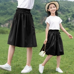 Quần giả váy ống rộng kiểu dáng mỏng phong cách đơn giản dành cho bé gái