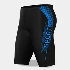 Quần bơi dáng lửng in chữ SPORTS thoáng khí dành cho nam