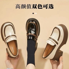 Giày búp bê kiểu dáng tiểu thư, đế giày cao su chống trơn