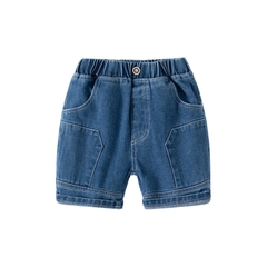 Quần short denim thoáng mát phối túi đơn giản cho bé trai
