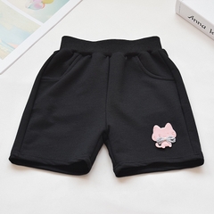 Quần short kiểu dáng thể thao in họa tiết mèo dễ thương dành cho bé gái