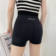 Quần legging nữ ngắn ôm dáng nâng mông cạp cao, phong cách Hàn Quốc