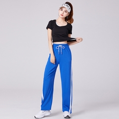 Đồ thể thao nữ mới tay ngắn, quần dài thích hợp vận động