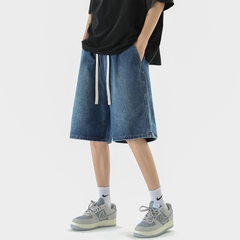Quần short jean nam dây rút phù hợp thời trang năng động