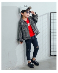 Giày da đế mềm má thấp phong cách đơn giản dành cho bé trai