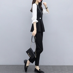 Bộ đồ vest hai mảnh áo và quần ôm dáng thời trang dành cho nữ