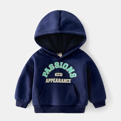 Áo khoác hoodie in chữ phong cách Hàn Quốc dành cho bé trai