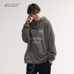 Áo hoodie OVDY unisex len lông in chữ cao cấp