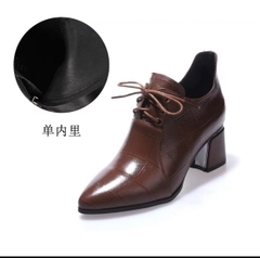 Giày cao gót nữ da thật kiểu dáng thanh lịch