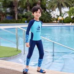 Bộ đồ bơi in hình dài tay chống nắng cho bé trai và bé gái