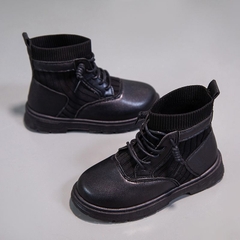 Giày boot Martin UNMUN đế mềm phong cách Hàn Quốc mới cho bé gái
