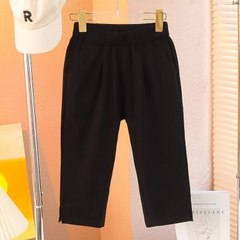 Quần lửng vải cotton co giãn kiểu dáng thể thao vận động dành cho bé gái