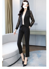 Bộ đồ vest hai mảnh ôm dáng thời trang cao cấp dành cho nữ