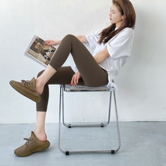 Quần legging nữ dài bảy tấc ôm dáng, phong cách Hàn Quốc dành cho các môn thể thao
