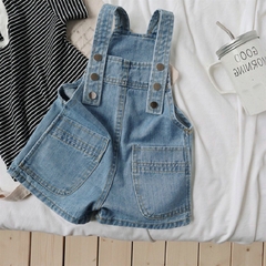Quần yếm jean hai dây kiểu dáng mới dành cho bé gái